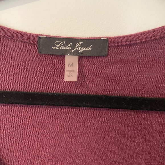 Laila Jayde Knit Dolman Sleeve Top - Picture 2 of 4